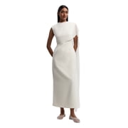 Karen Millen Tailored Cape Drape Maxi Dress - White, 4