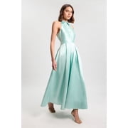 Karen Millen Twill Collared Maxi Dress - Green, 10
