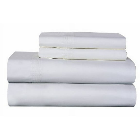 Karen Neubuerger 610 Thread Count 100-Percent Pima Cotton Deep Pocket Luxury King Sheet Set, White