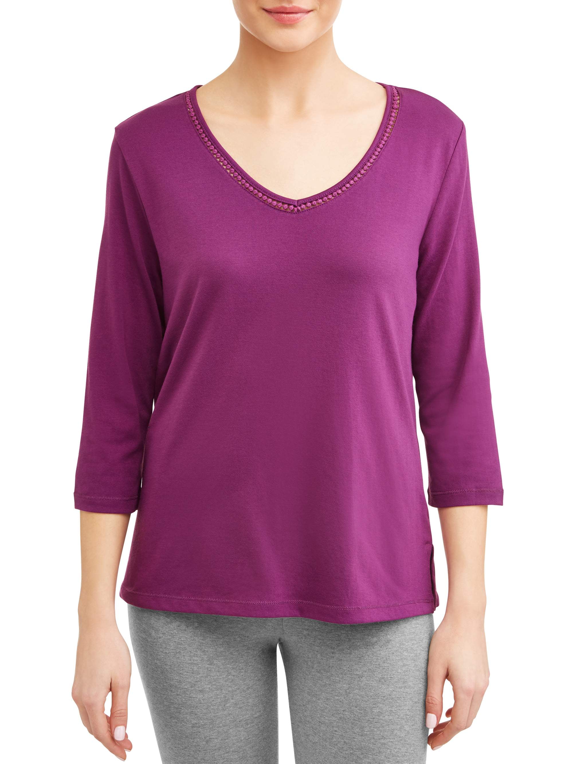 Karen Neuburger 3 4 Sleeve Pullover Top Pajama Pj with Night Sweat