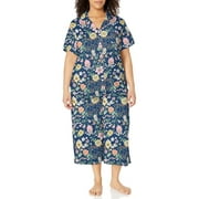 Karen Neuburger Floral Girlfriend Crop Pajama Set, Floral Navy, S