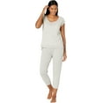thumbnail image 1 of Karen Neuburger Tee Shirt and Capri Jogger Pj, Silver Heather,SM(6-8), 1 of 2