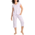 thumbnail image 1 of Karen Neuburger Womens Capri Knit Pajama Set Style-RLK0226, 1 of 4