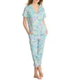 thumbnail image 1 of Karen Neuburger Womens Girlfriend Knit Capri Pajama Set Style-RLK0254, 1 of 4