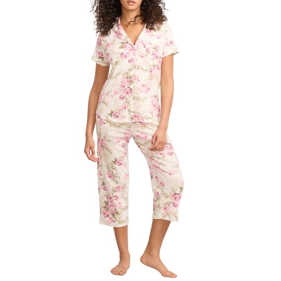 Karen Neuburger Womens Girlfriend Knit Capri Pajama Set Style-RLK0263