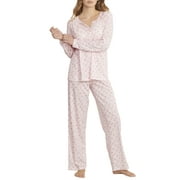 Karen Neuburger Womens Plus Size Cardigan Jersey Knit Pajama Set Style-RLN0144P