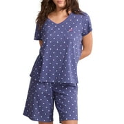 Karen Neuburger Womens V-Neck Knit Bermuda Pajama Set Style-RLK0198