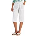 thumbnail image 1 of Karen Scott Charlie Capri Pants Bright White L, 1 of 1