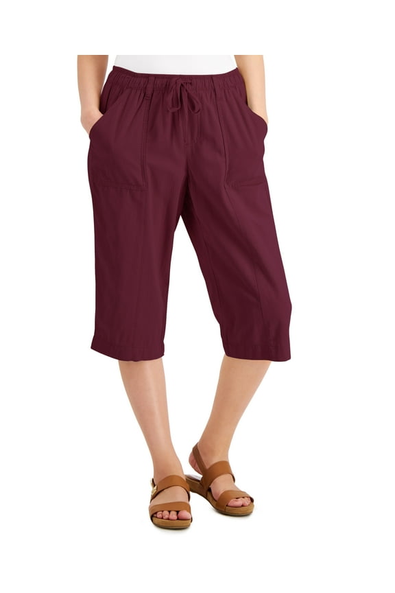 Charlie Capri Pants Malbec XS