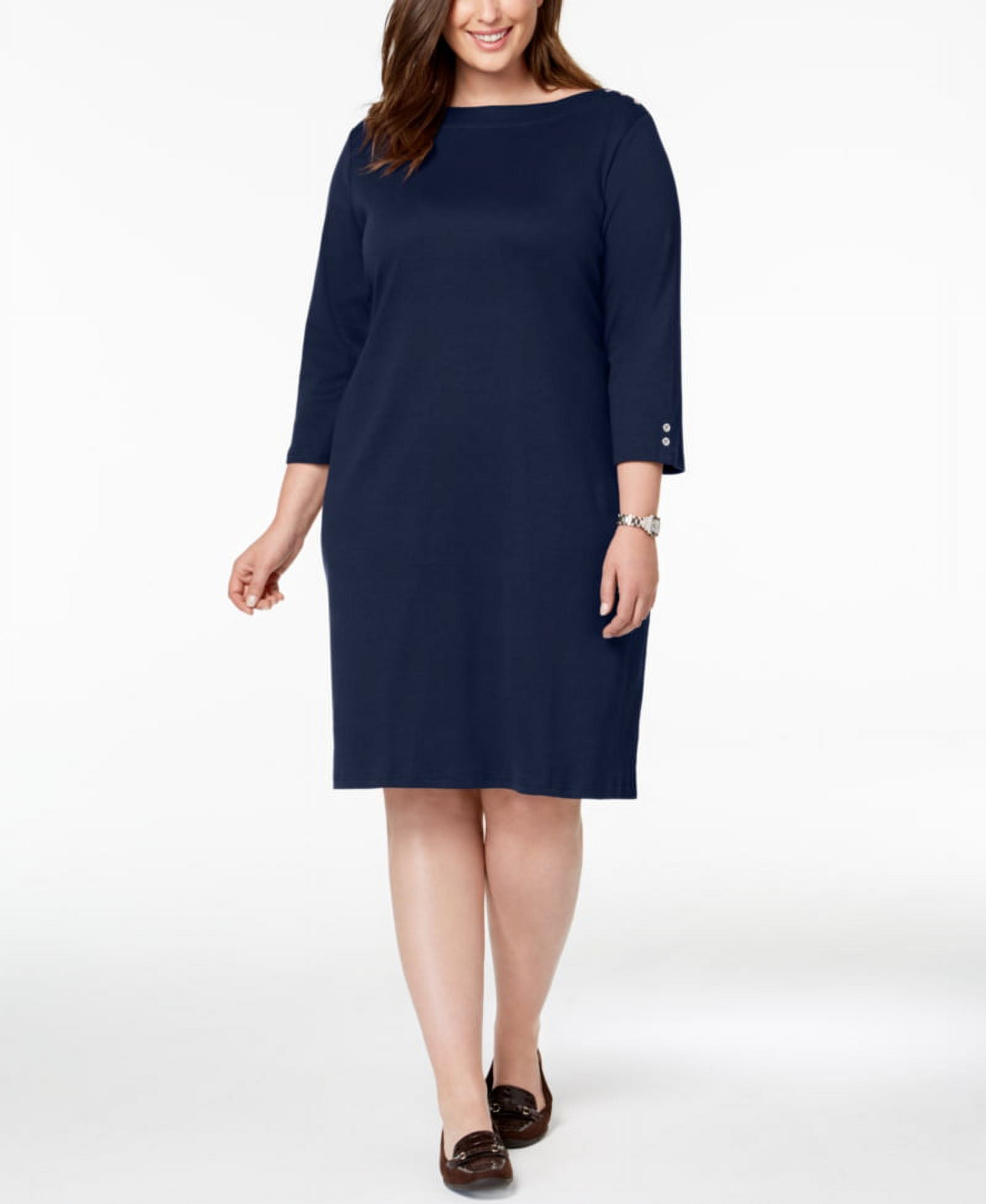 Karen Scott Cotton Dress Plus 2X Walmart