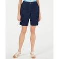 thumbnail image 1 of Karen Scott Curved Pocket Shorts Intrepid Blue 12, 1 of 1
