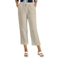 thumbnail image 1 of Karen Scott Daphne Drawstring Pants Pebble XL, 1 of 1