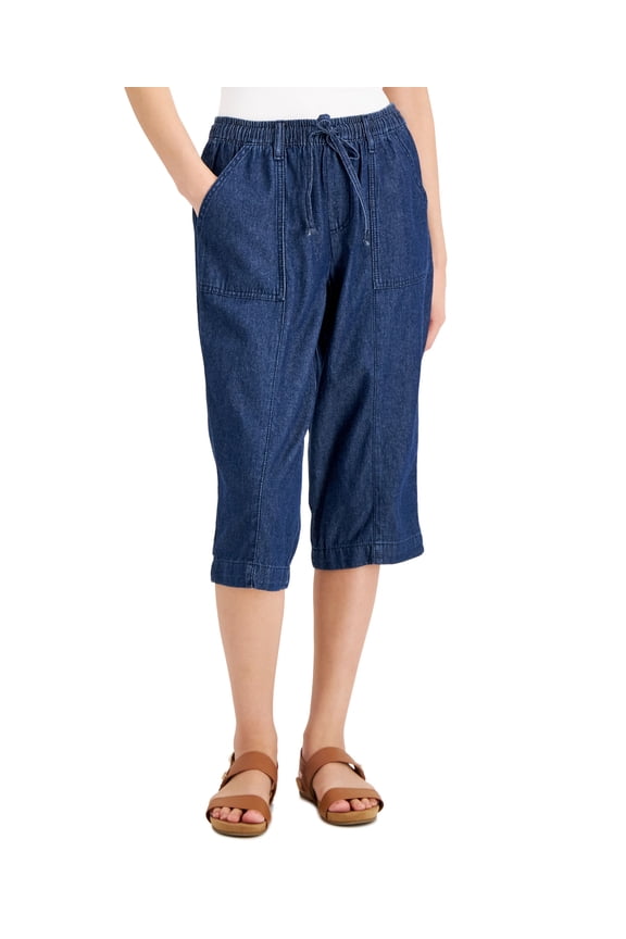 Denim Charlie Capri Pants Twilight Wash XS