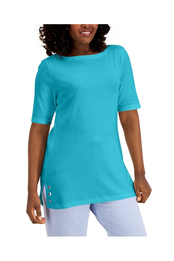 Embellished Tunic Aqua Oasis L