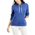 thumbnail image 1 of Karen Scott French Terry Hoodie Galaxy Blue Heather M, 1 of 1
