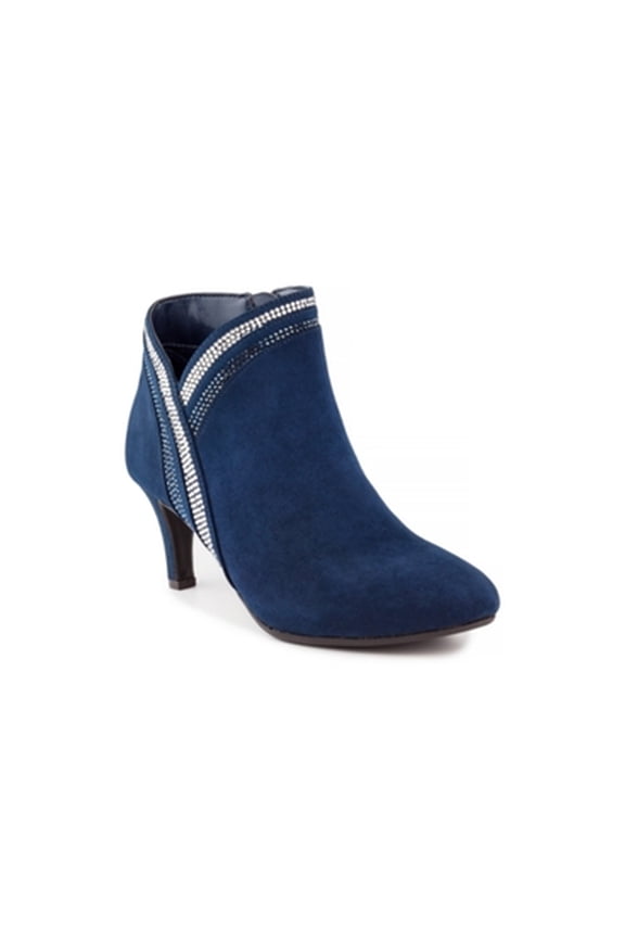 Halena Sparkle Booties Women's Shoes, navy micro, Size 5.0