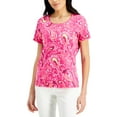 thumbnail image 1 of Karen Scott Jane Paisley Print Top Berry Ice M, 1 of 1