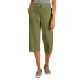 thumbnail image 1 of Karen Scott Knit Capri Pull On Pants Winter Moss XS, 1 of 1