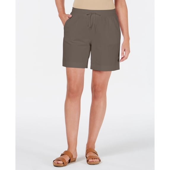 Karen Scott Knit Drawstring Shorts Blue 6-9 Months