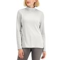 thumbnail image 1 of Karen Scott Mock Neck Top Winter White 2XL, 1 of 1