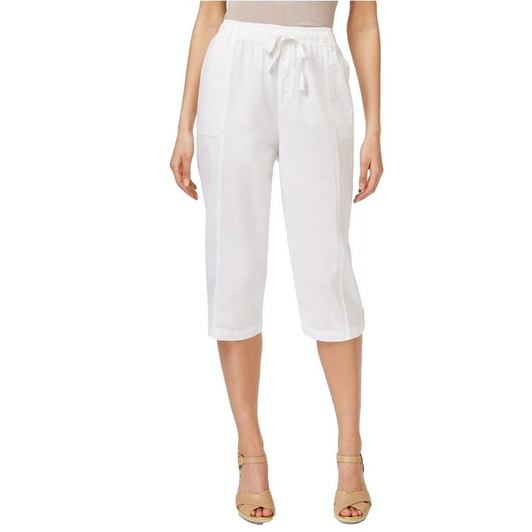 Karen scott drawstring capris sale
