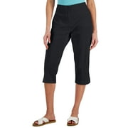 KAREN SCOTT Petite Comfort Waist Capri Pants Deep Black 16P