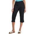 thumbnail image 1 of Karen Scott Petite Comfort Waist Capri Pants Deep Black 6P, 1 of 1