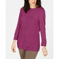 thumbnail image 1 of Karen Scott Petite Luxsoft Sweater Raspberry PL, 1 of 1