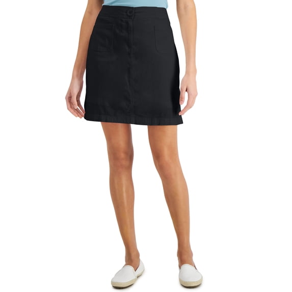 Karen Scott Petite Skort Deep Black 8P