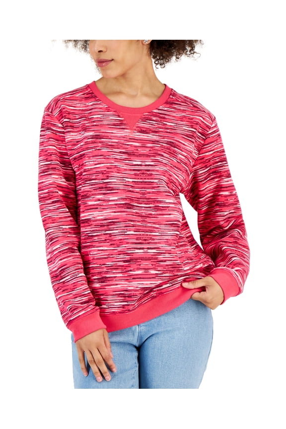 Petite Space Dye Fleece Sweater Innuendo PS