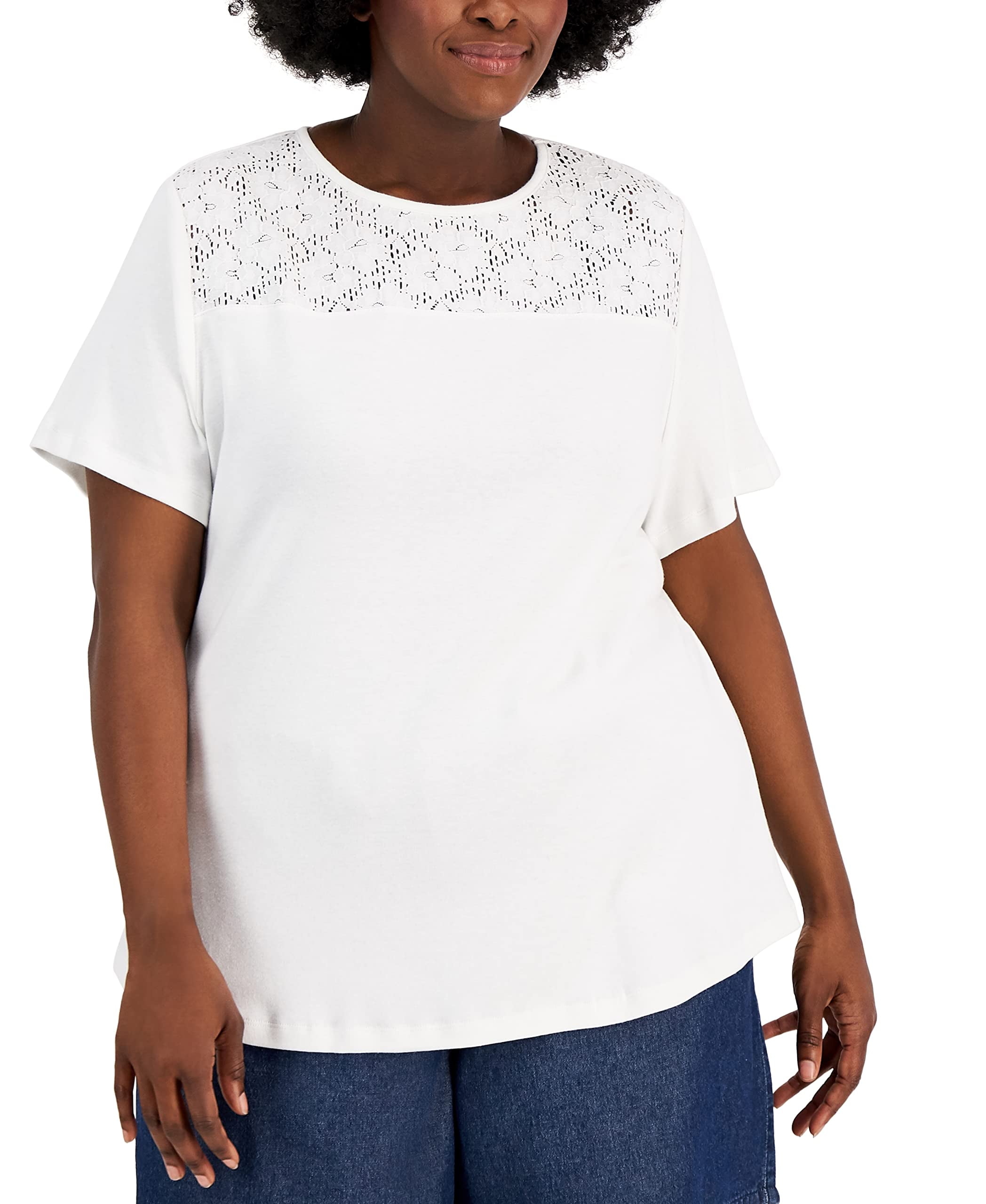 karen scott tops plus size