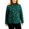 thumbnail image 1 of Karen Scott Plus Size Cotton Printed Top Spruce Night 2X, 1 of 2