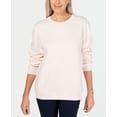 thumbnail image 1 of Karen Scott Plus Size Crewneck Sweatshirt Blush 2X, 1 of 1