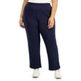 thumbnail image 1 of Karen Scott Plus Size Fleece Pants Intrepid Blue 2X, 1 of 1