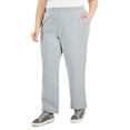 thumbnail image 1 of Karen Scott Plus Size Fleece Pants Smoke Grey Heather 1X, 1 of 1