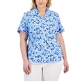 thumbnail image 1 of Karen Scott Plus Size Idyllic Fauna Button Front Shirt516 Grenada Sky 2X, 1 of 1