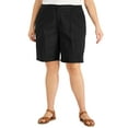 thumbnail image 1 of Karen Scott Plus Size Shorts Deep Black 18W, 1 of 1