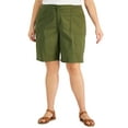thumbnail image 1 of Karen Scott Plus Size Shorts Winter Moss 18W, 1 of 1