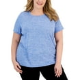 thumbnail image 1 of Karen Scott Plus Size Space Dyed T-Shirt Ultramarine 0X, 1 of 1