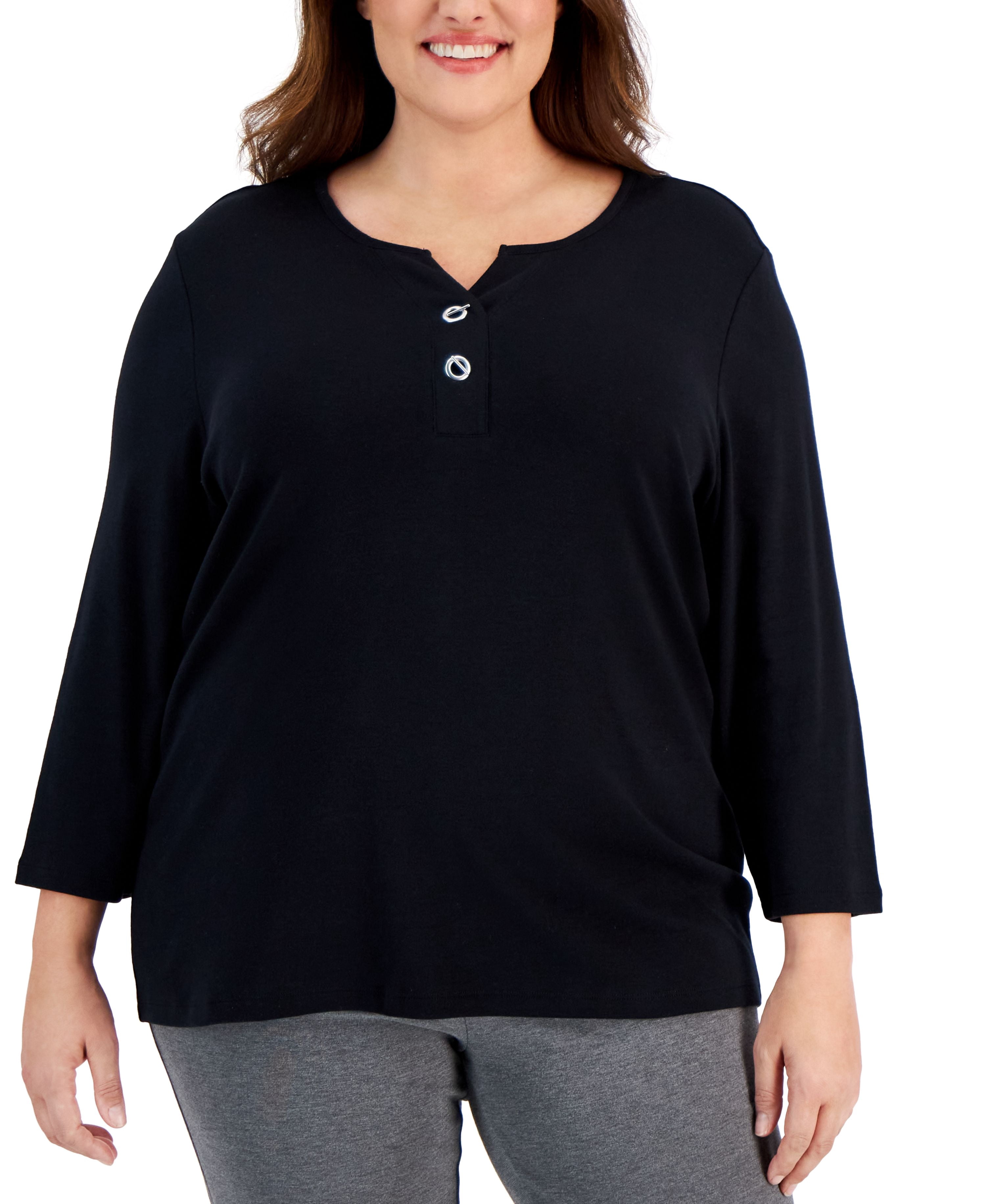 karen scott tops plus size