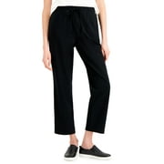 KAREN SCOTT Relaxed Ankle Pull On Pants Deep Black XS
