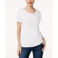thumbnail image 1 of Karen Scott Scoop-Neck T-Shirt (Bright White, XS), 1 of 1