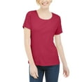 thumbnail image 1 of Karen Scott Short Sleeve Scoop Neck Top Raspberry Wine L, 1 of 1