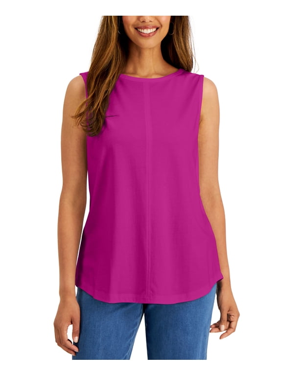 Sleeveless Shell Top Polished Orchid XS