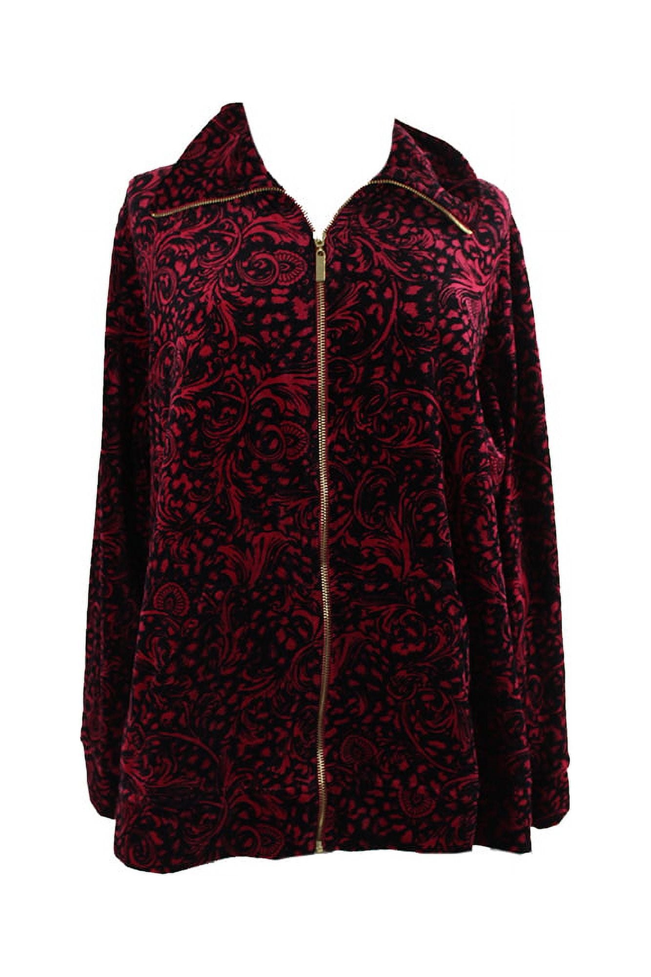 Karen scott shop velour jackets