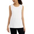 thumbnail image 1 of Karen Scott Womens Tunic Tank Top Bright White S, 1 of 3