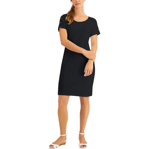 Karen Scott Sport Womens Fitness Workout Dress Black XXL