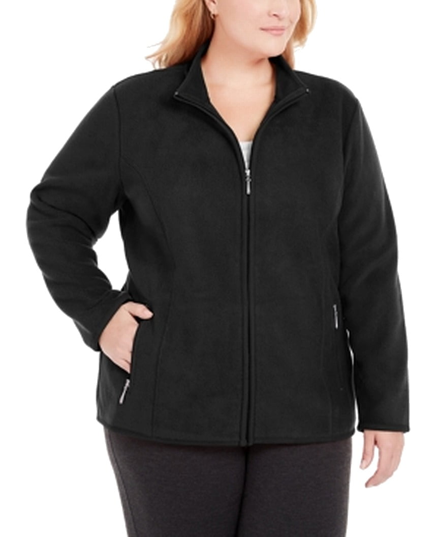 Karen Scott Sport Womens Plus Zeroproof Fleece Performance Athletic