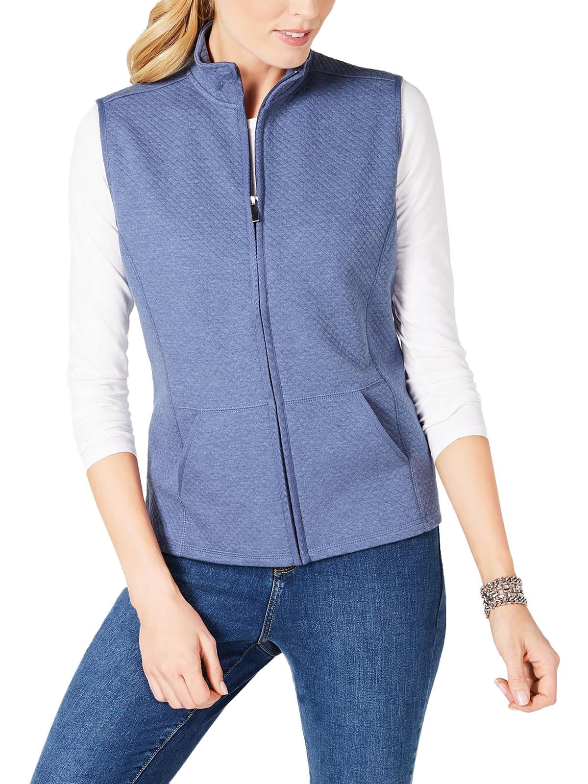 Karen scott jacket quilted zip front best sale