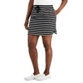 thumbnail image 1 of Karen Scott Striped Pull On Skort Deep Black XS, 1 of 1